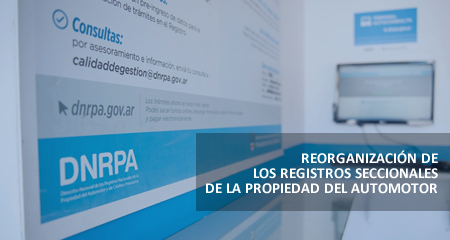 Reorganización de los Registros