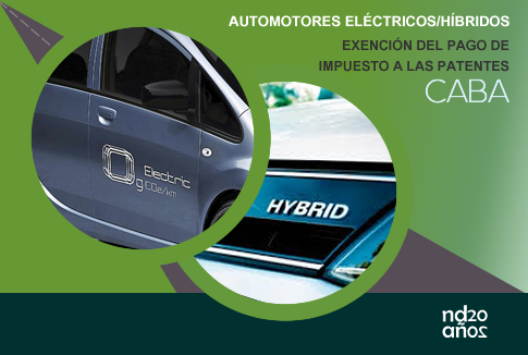 Exención del pago de patentes para automotores híbridos y/o eléctricos